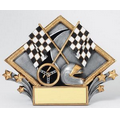 Resin Diamond Plate Stand or Hang Sculpture Award (Racing)